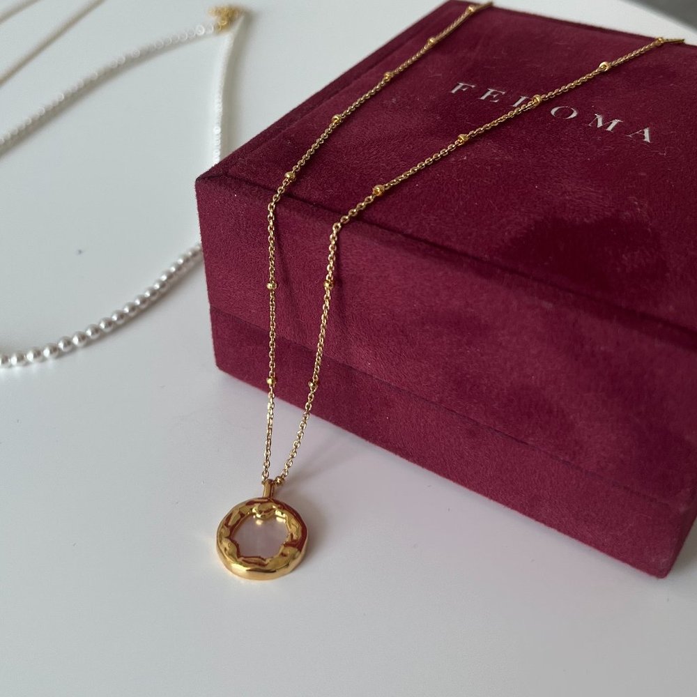 FEDOMA JEWELERY NECKLACE -  18k Yellow gold plated on pure solid silver